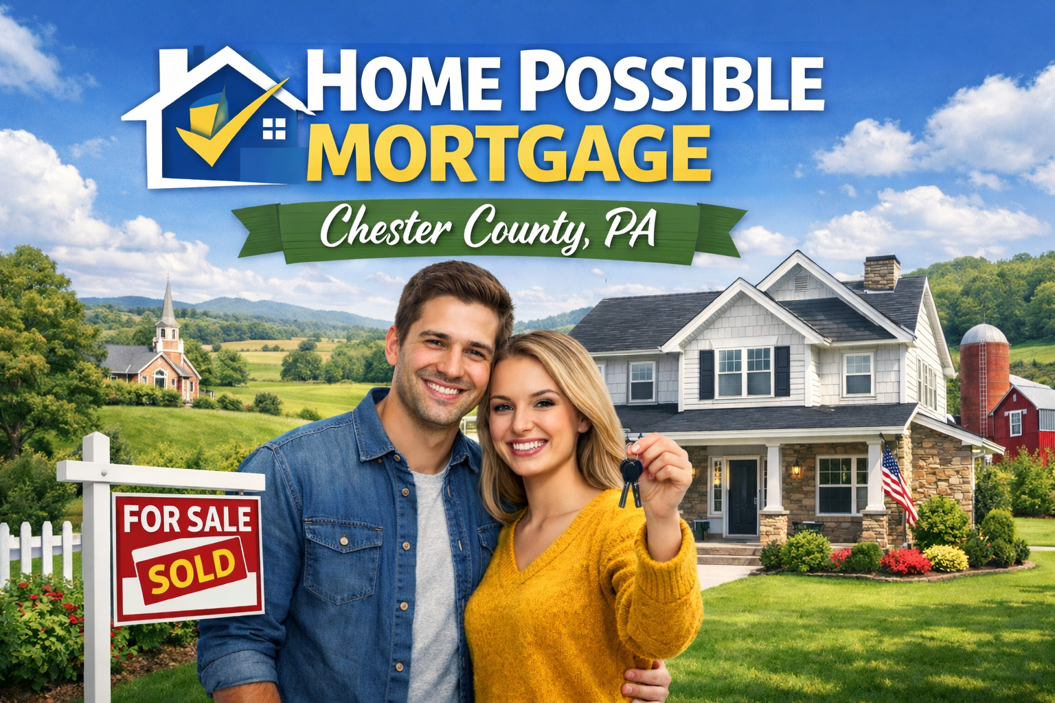 Home Possible mortgage Chester County PA Freddie Mac 3 percent down CM Mortgage Services