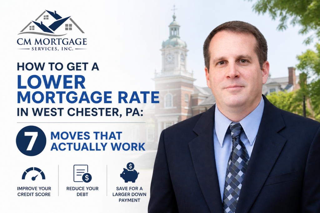 How to get a lower mortgage rate West Chester PA - CM Mortgage Services Chester County