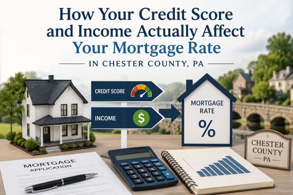 Mortgage rates Chester County PA credit score income 2026 CM Mortgage Services