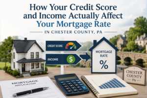 Mortgage rates Chester County PA credit score income 2026 CM Mortgage Services