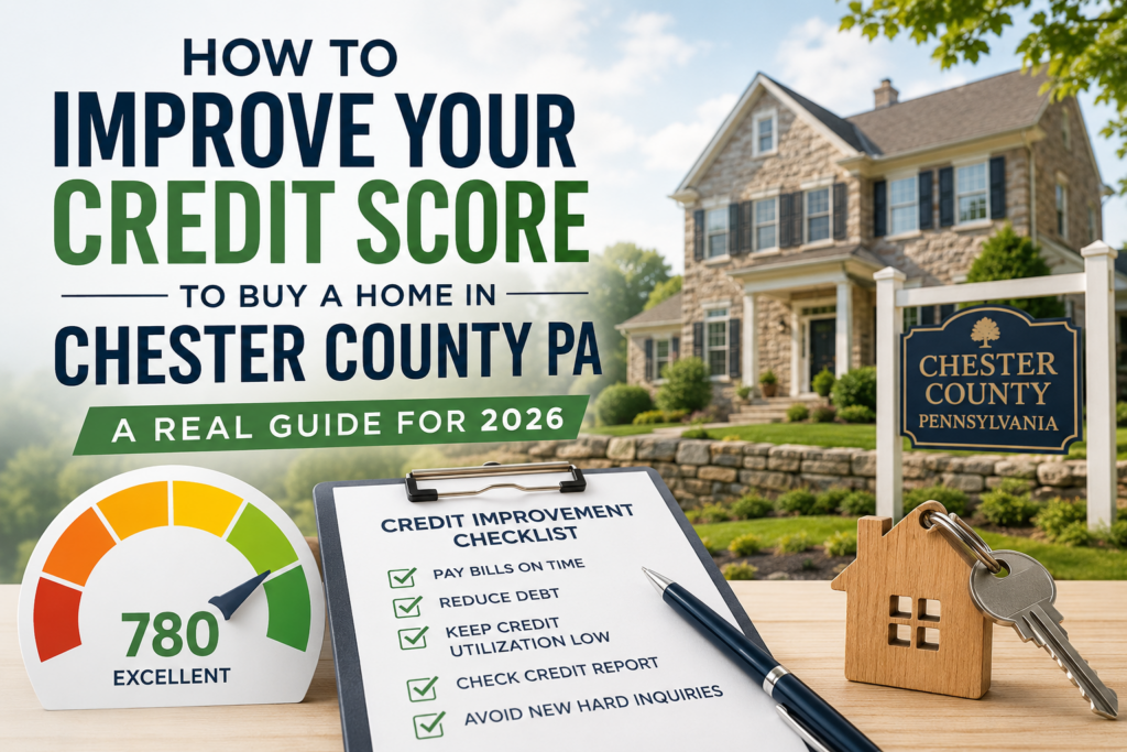 Improve credit score Chester County PA homebuyers 2026 CM Mortgage Services