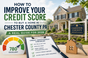 Improve credit score Chester County PA homebuyers 2026 CM Mortgage Services