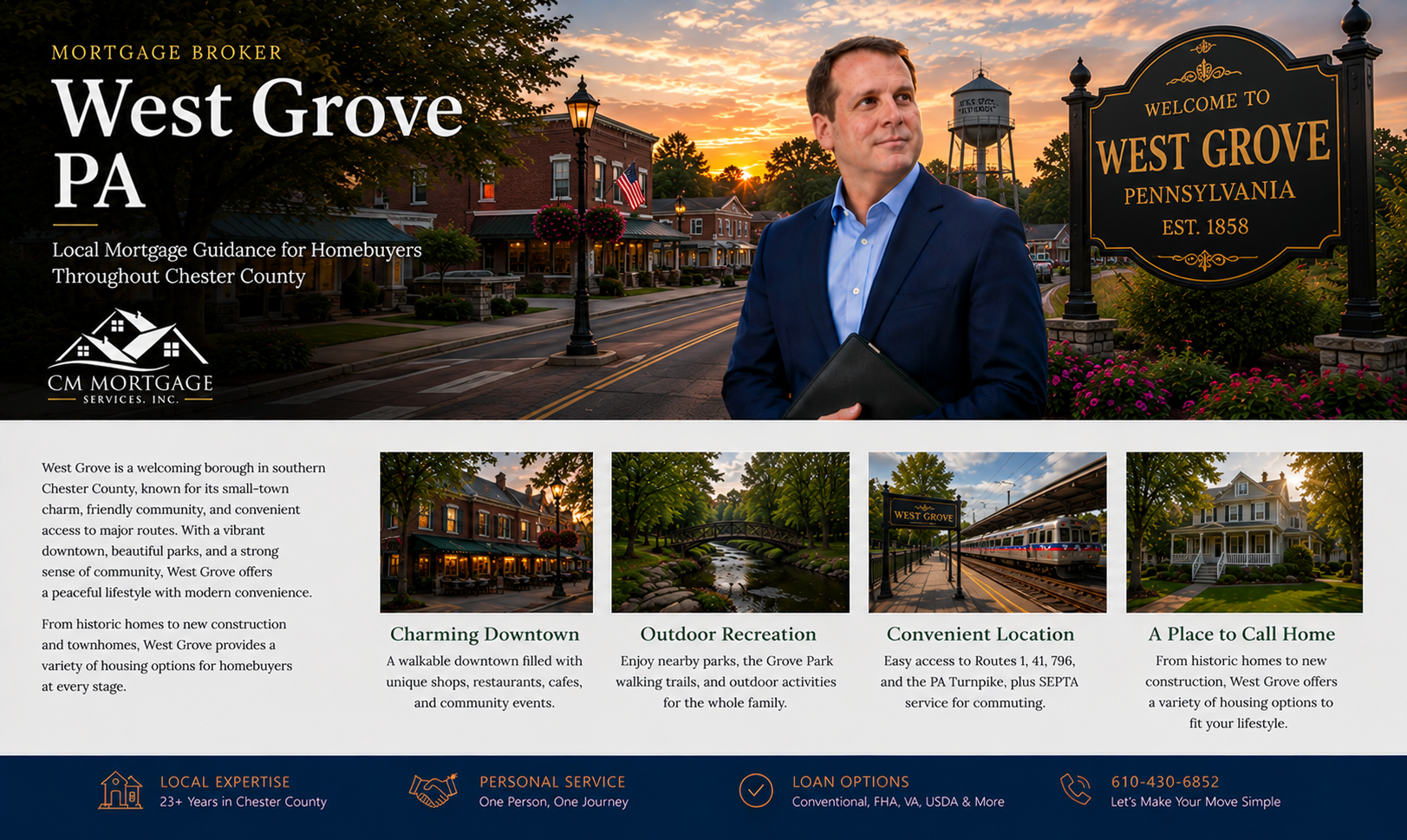 Mortgage broker West Grove PA J.R. Conway CM Mortgage Services