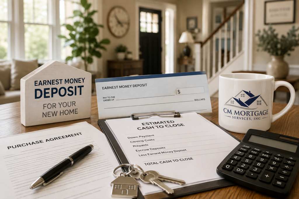 Earnest money in Chester County PA mortgage guide by J.R. Conway