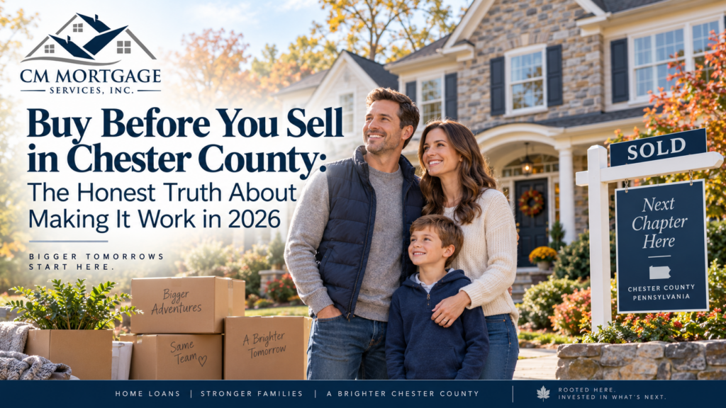 Buy before you sell Chester County 2026 move up buyer guide CM Mortgage Services